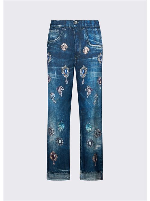 Pants woman blue LIU JO | UA6311T5958/79045